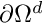 $\partial\Omega^d$